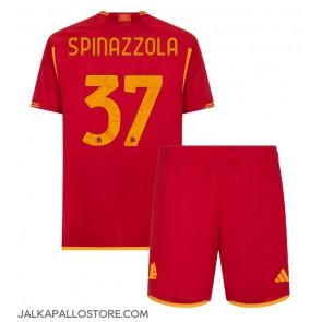AS Roma Leonardo Spinazzola #37 Kotipaita Lapsille 2023-24 Lyhythihainen (+ shortsit)